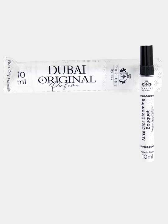 Ayollar atirlari "Miss Dior blooming bouquet"ni 10 ml sinov kitobida ichib, har kunlik atir