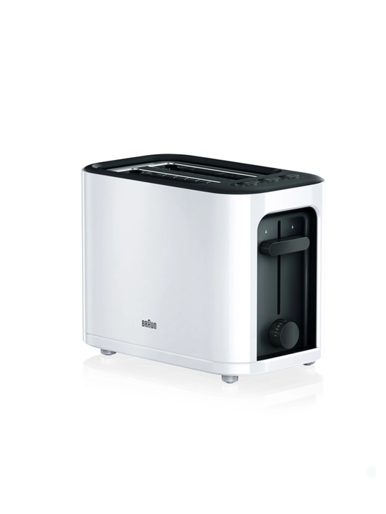 Тостер Braun HT3000WH PurEase, 1000 Вт, 2 отделения, 7 уровней поджаривания