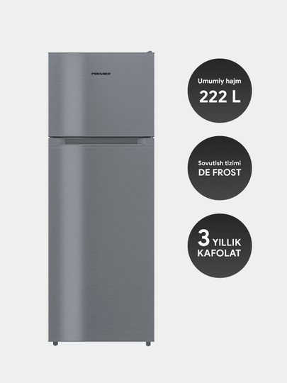 Холодильник Premier PRM-222TFDF, 222 л