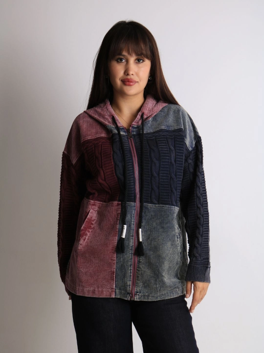 Ayollar oversize jinsiy sham kurtkasi paxtali bahor kuzgi XL XXL XXXL o‘lcham