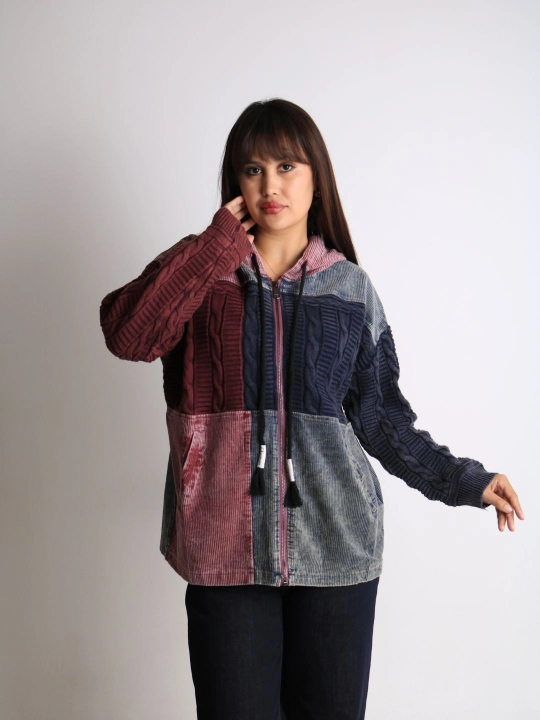 Ayollar oversize jinsiy sham kurtkasi paxtali bahor kuzgi XL XXL XXXL o‘lcham