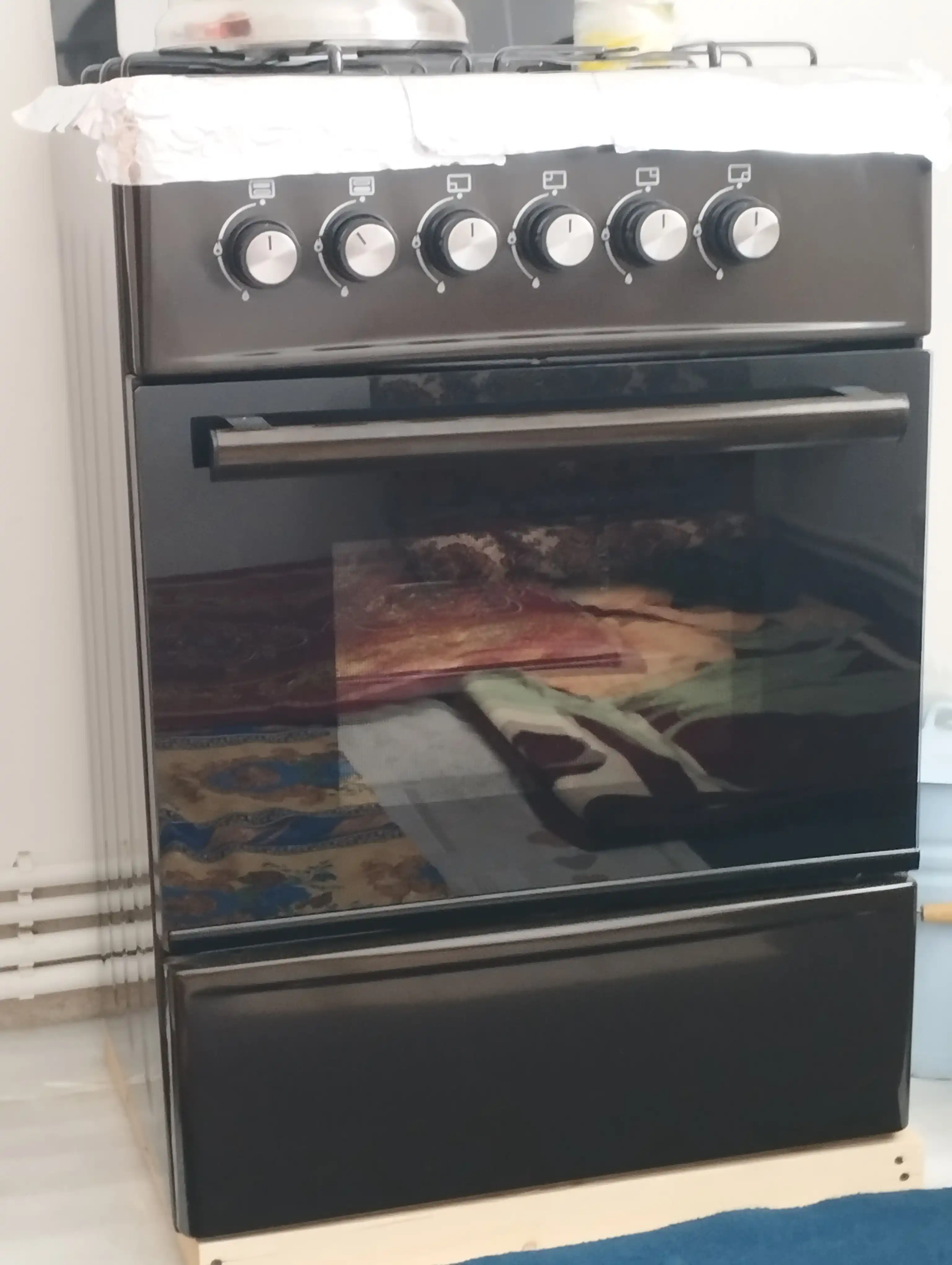 Gaz plita FERRE-LP 60G 40 DB-ECO va W-ECO, 57 litr, 4 gaz konfokalar