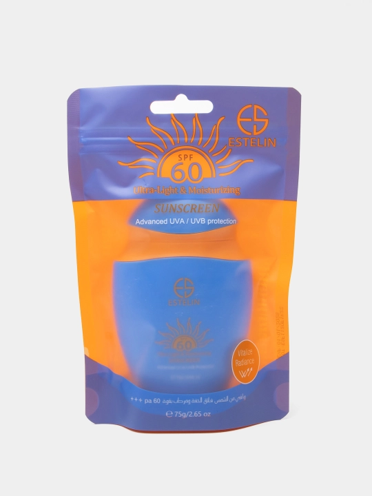 Крем солнцезащитный Estelin, SPF 60, 90 PA+++, 75 г