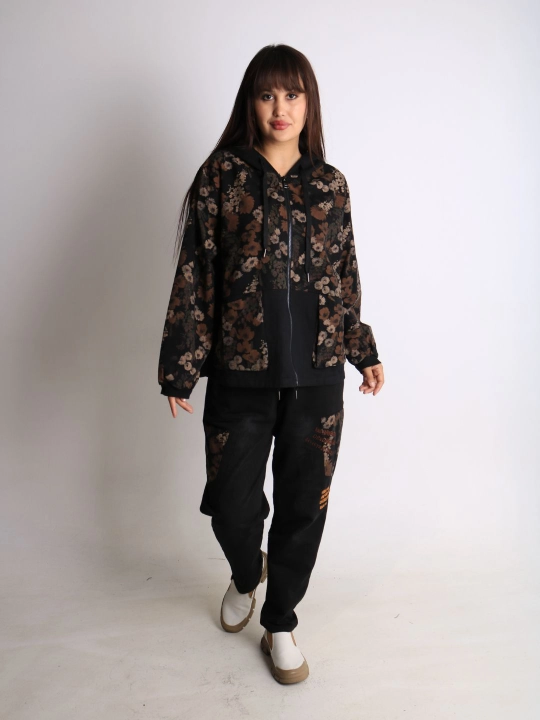 Ayollar oversize dvoyka, 100% paxta, bahor-kuz, XL–XXXL o‘lcham