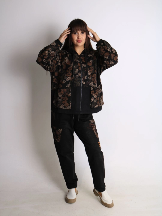 Ayollar oversize dvoyka, 100% paxta, bahor-kuz, XL–XXXL o‘lcham