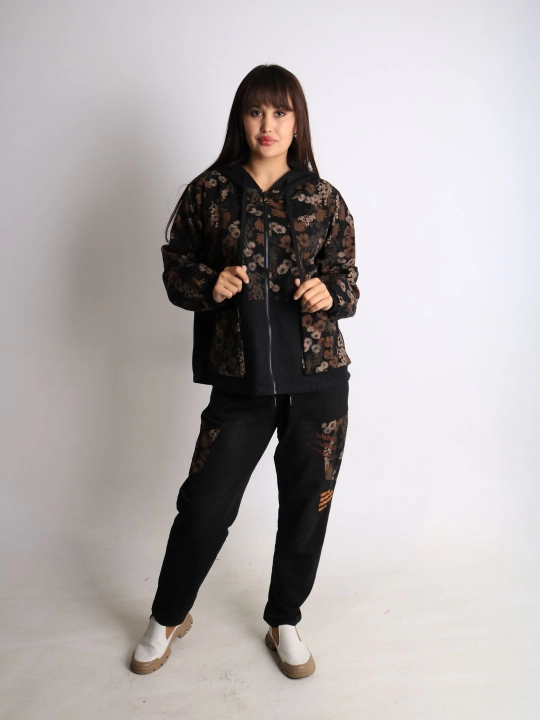 Ayollar oversize dvoyka, 100% paxta, bahor-kuz, XL–XXXL o‘lcham
