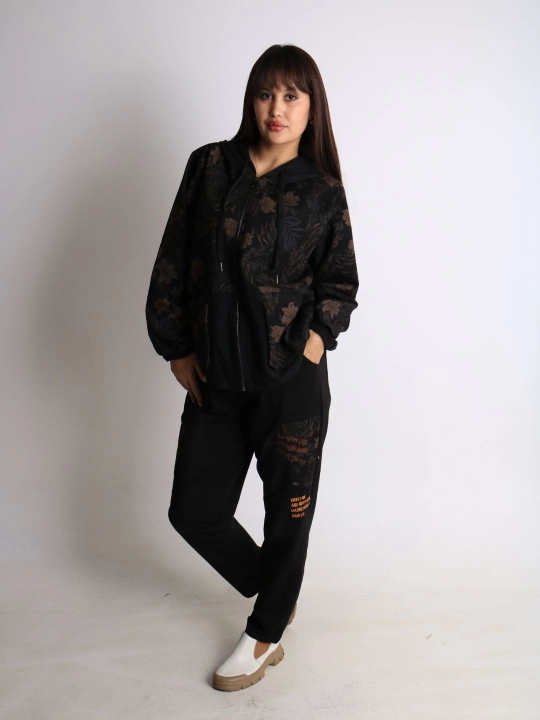 Ayollar oversize dvoyka, 100% paxta, bahor-kuz, XL–XXXL o‘lcham