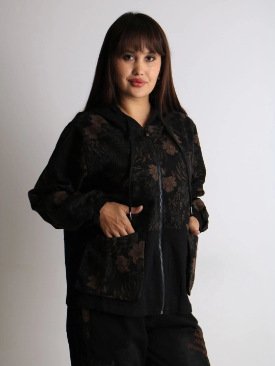 Ayollar oversize dvoyka, 100% paxta, bahor-kuz, XL–XXXL o‘lcham