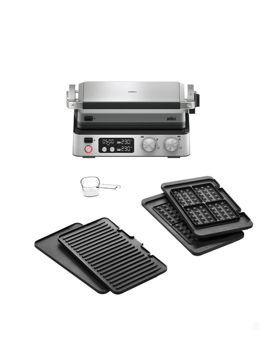 Электрогриль BRAUN CG7044 MultiGrill 7, 2000 Вт, 3 режима, антипригарные панели