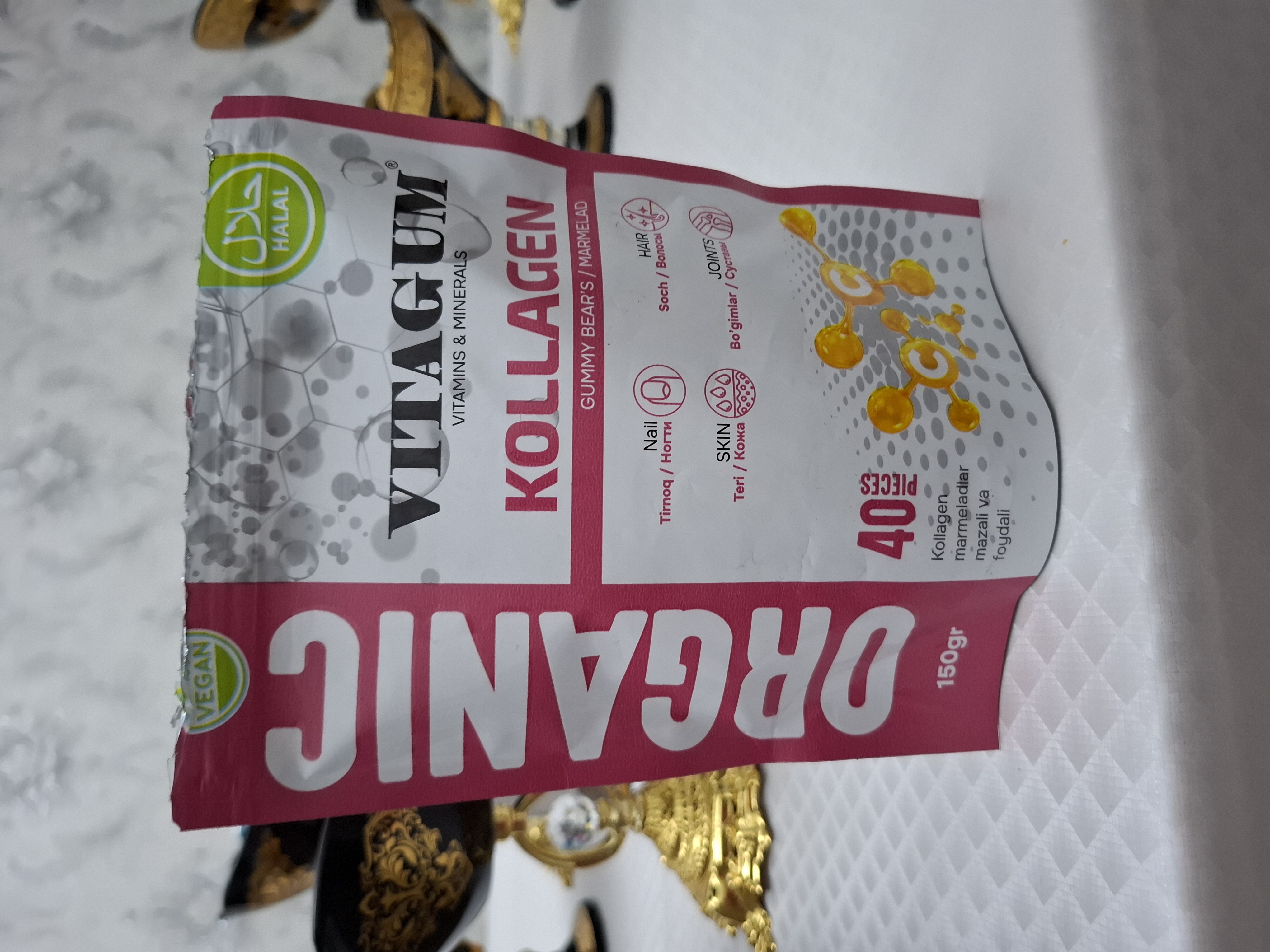 Vitagum Organic Kollagen, marmelad Halol