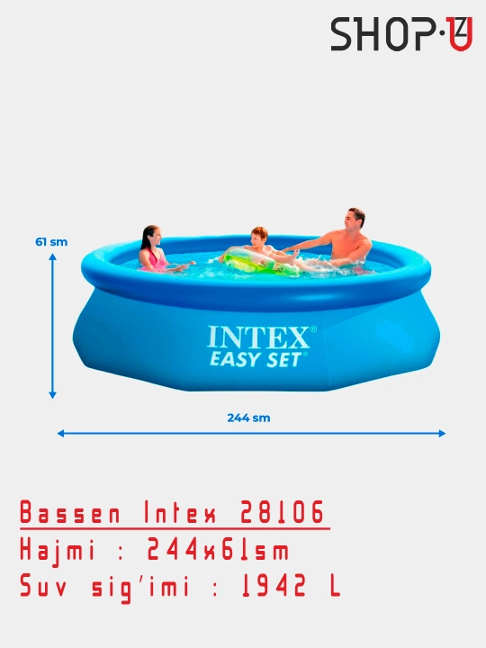 Karkasli basseyn Intex Prism/Metal Frame /Ultra XTR Frame Intex / Intex Easy Set