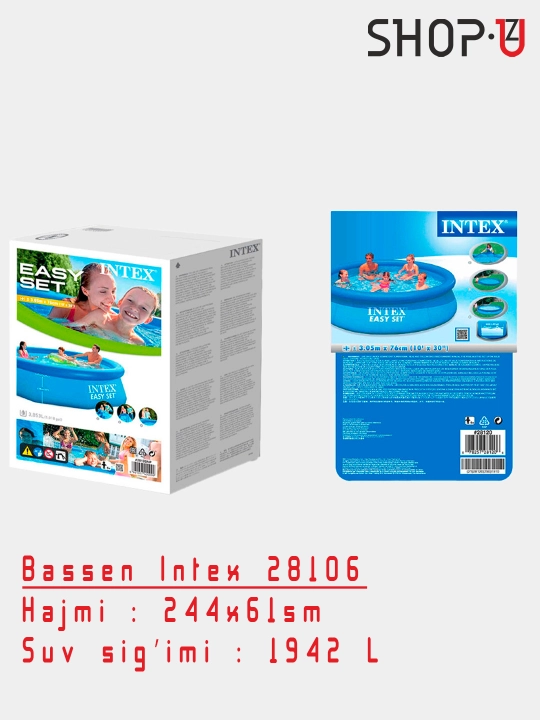 Karkasli basseyn Intex Prism/Metal Frame /Ultra XTR Frame Intex / Intex Easy Set