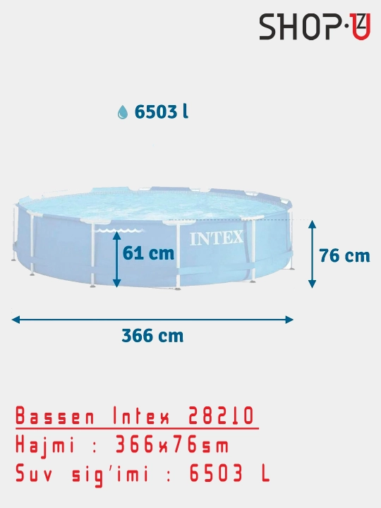 Karkasli basseyn Intex Prism/Metal Frame /Ultra XTR Frame Intex / Intex Easy Set