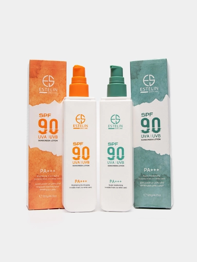 Солнцезащитный лосьон Estelin SPF 50, 90 PA+++, увлажняющий, лицо, тело, ниацинамид, 75 г