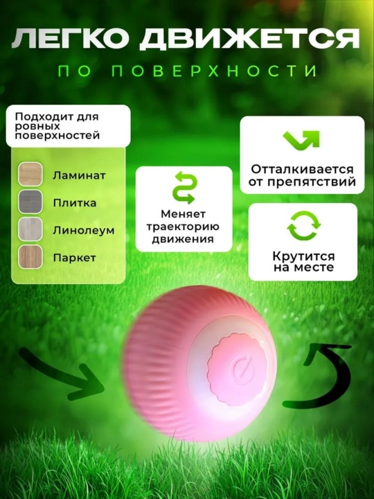Игрушечный мяч для домашних животных, устойчивый к укусам, декомпрессионный, USB, розовый мяч