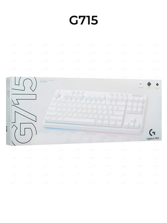 RGB yoritgichli Logitech G715 o‘yin mexanik klaviaturasi, taktil javob bilan