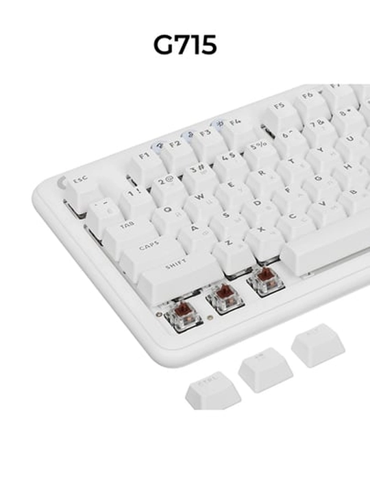 RGB yoritgichli Logitech G715 o‘yin mexanik klaviaturasi, taktil javob bilan