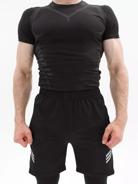Rashgard erkaklar sport kiyimi 5x1, fitnes kiyimi, zal uchun termik ich kiyim, to‘plam