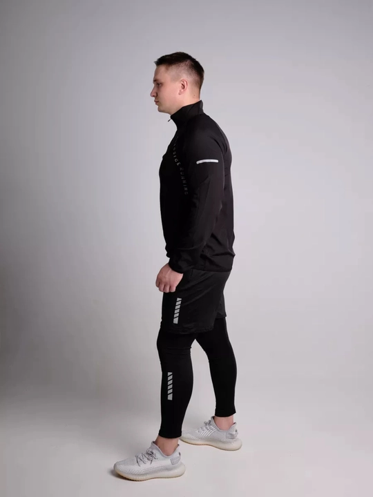 Rashgard erkaklar sport kiyimi 5x1, fitnes kiyimi, zal uchun termik ich kiyim, to‘plam