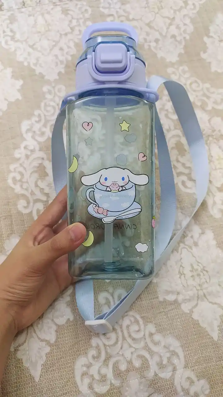 Детская бутылка для воды с силиконовой трубочкой и непроливайка, Zi Store