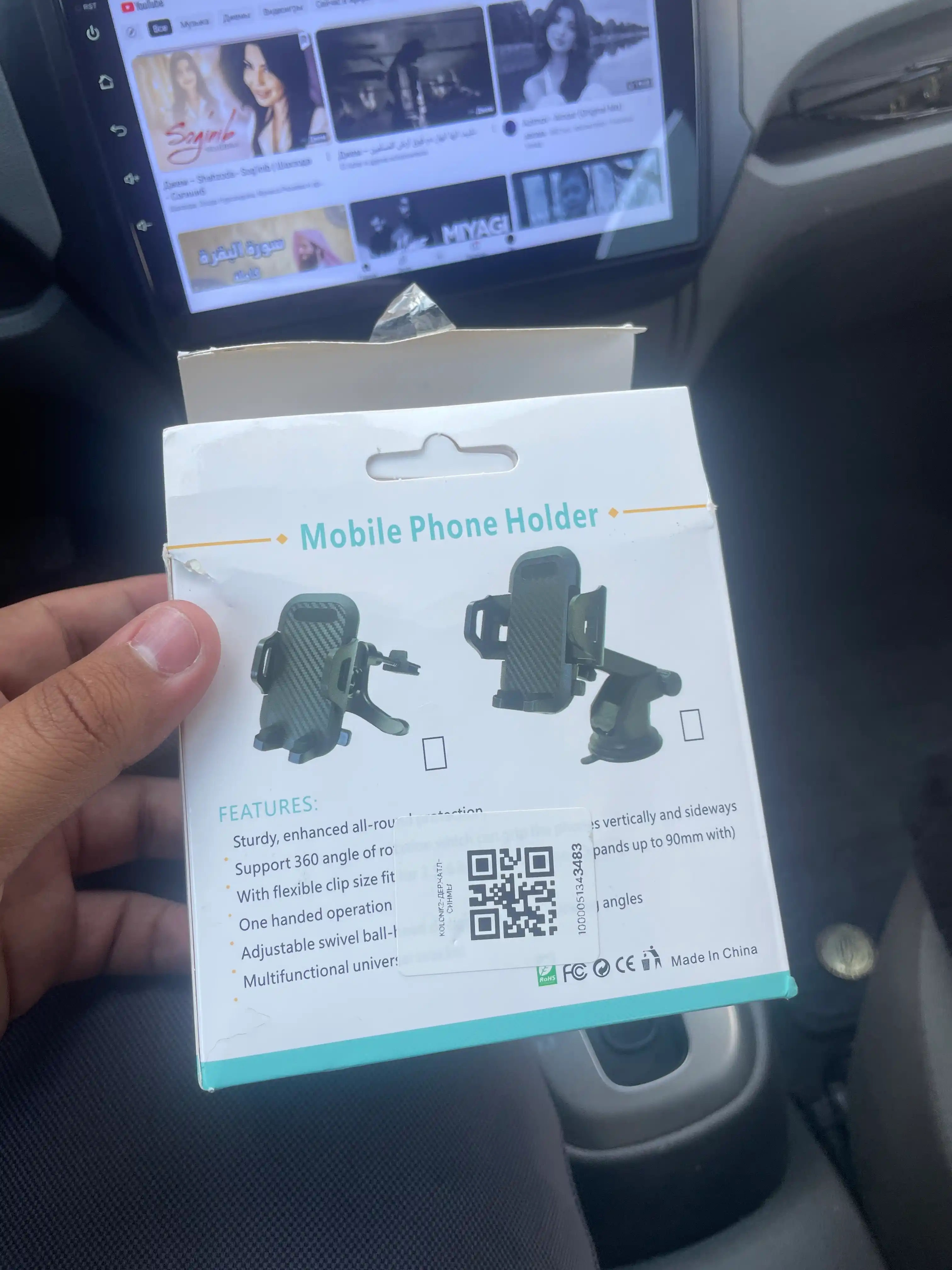 Telefon uchun ushlagich, avto ushlagich, magnitli, universal
