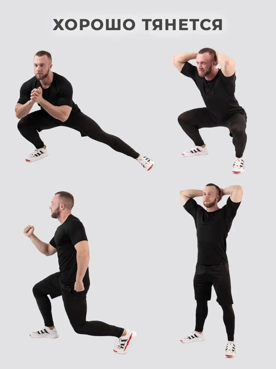 Rashgard sport kiyimlari, fitnes erkaklar kostyumi 5 tasi 1 da to'plam, zal termo kiyimlar
