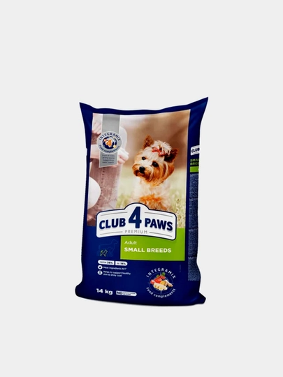 Сухой корм для собак мелких пород Club 4 Paws Premium Small Breeds, 14 кг