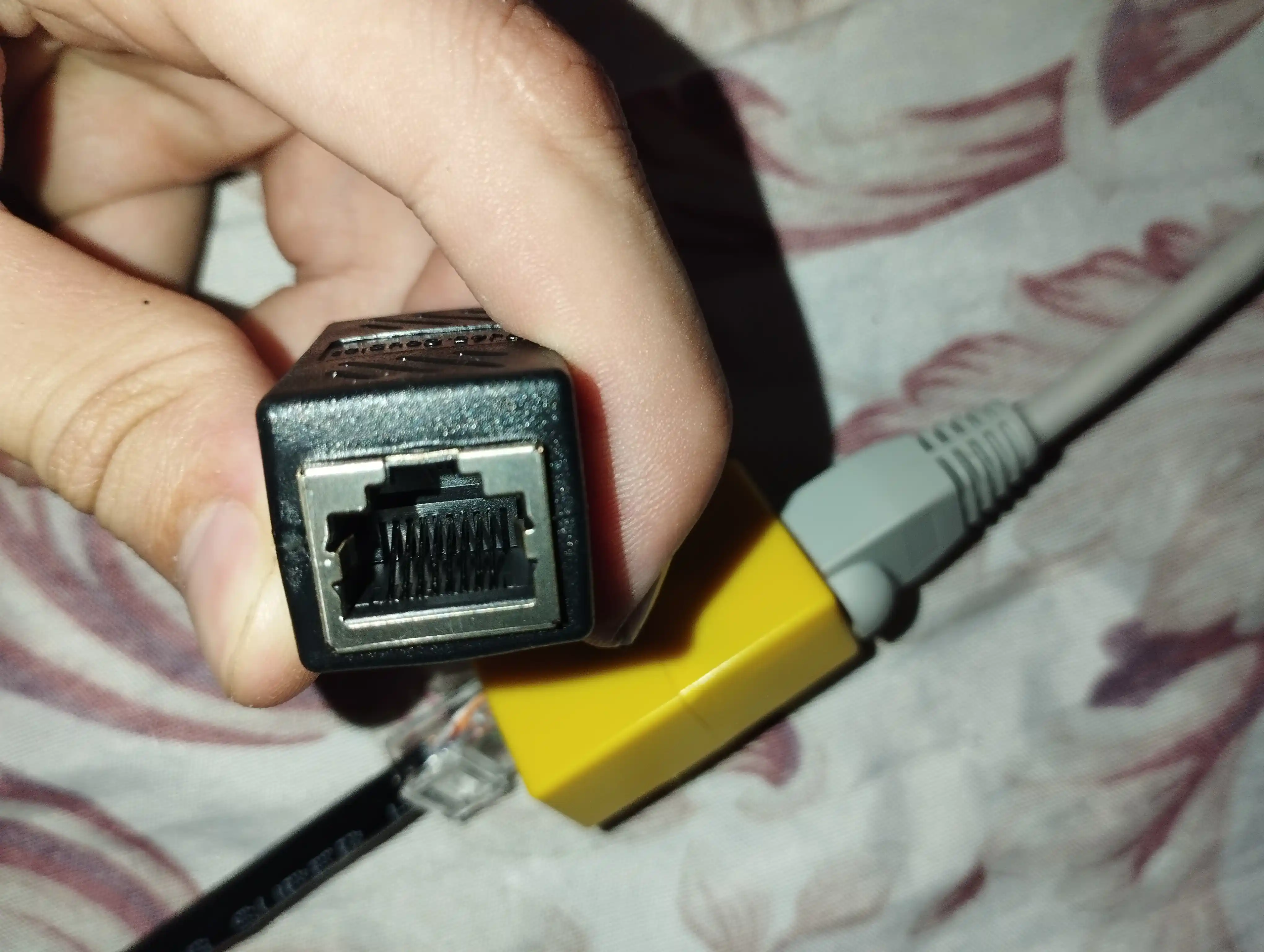 Адаптер для подключения сетевого кабеля Ethernet LAN RJ45/RJ11, для подключения кабеля UTP