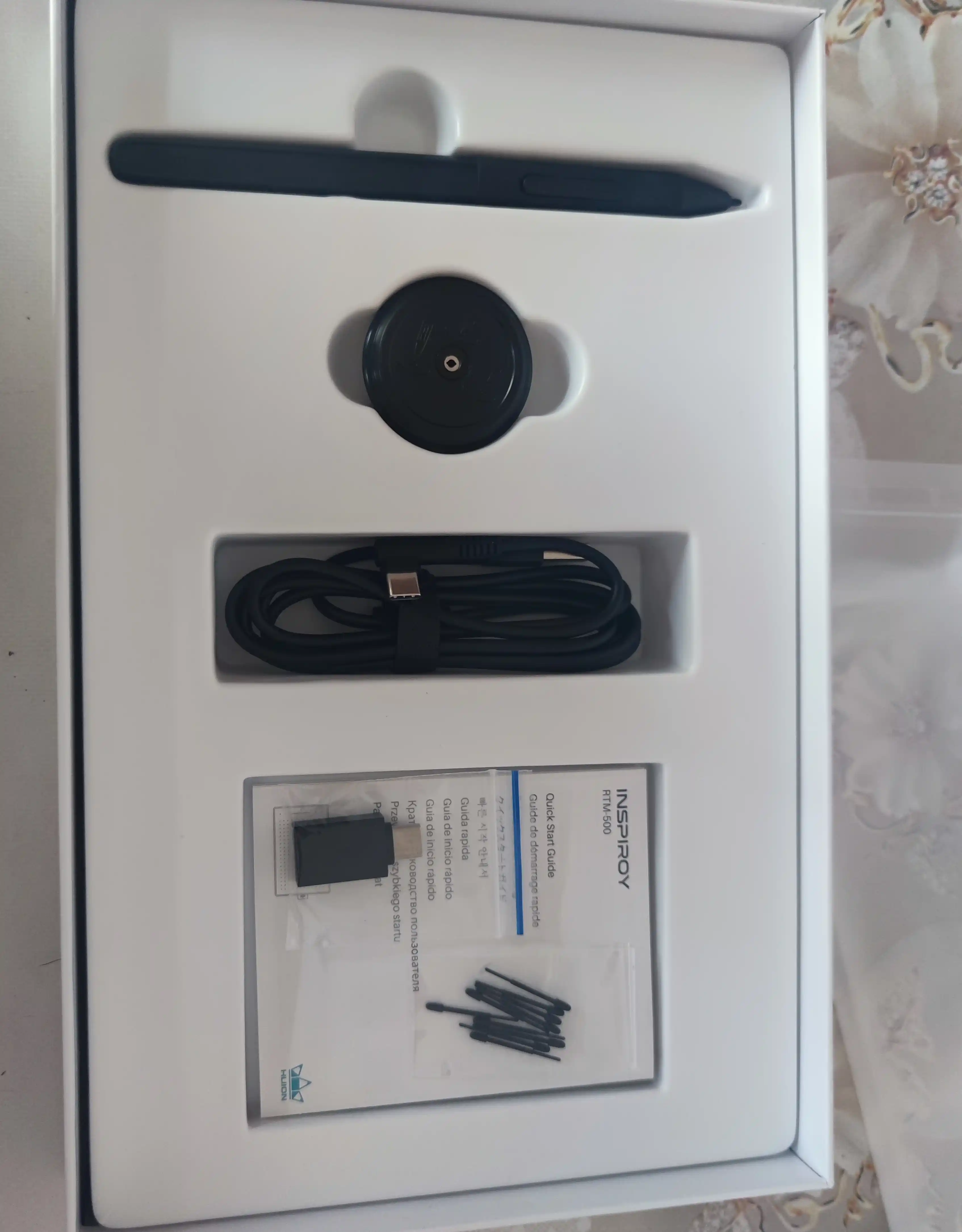 Grafik planshet Huion Inspiroy RTM-500, qora RTM-500