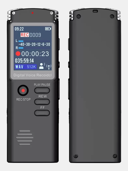 Диктофон профессиональный 8 gb, 16 gb, внешний микрофон в комплекте