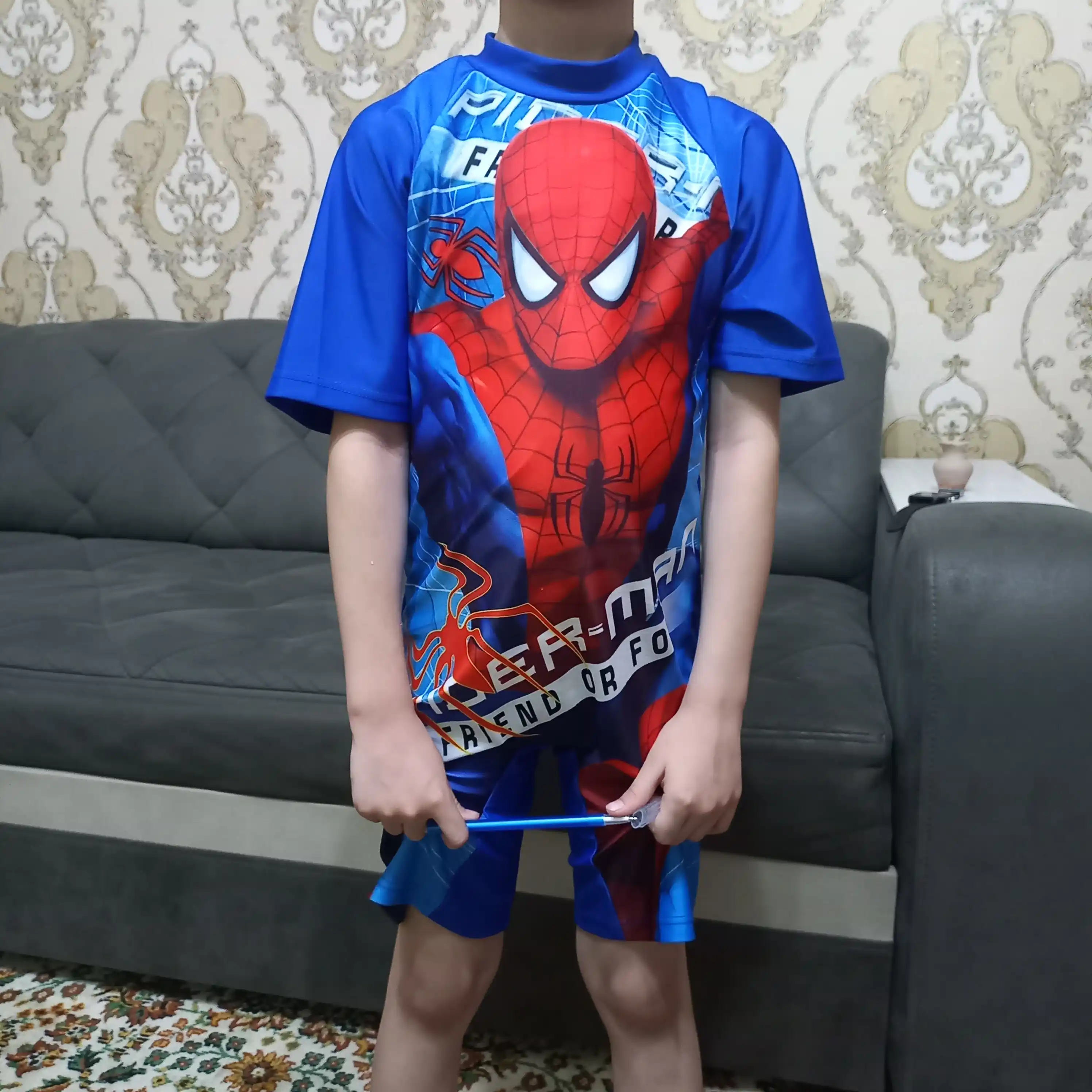 Oʻgʻil bola choʻmilish kiyimi, kombinezon, Oʻrgimchak odam, Supermen, Batman, plavka suvga