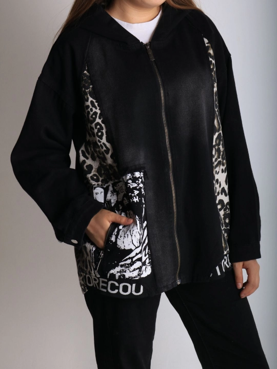 Ayollar uchun bahor-kuzgi universal kurtka, katta o‘lcham XL–XXXL, plus-size kiyim