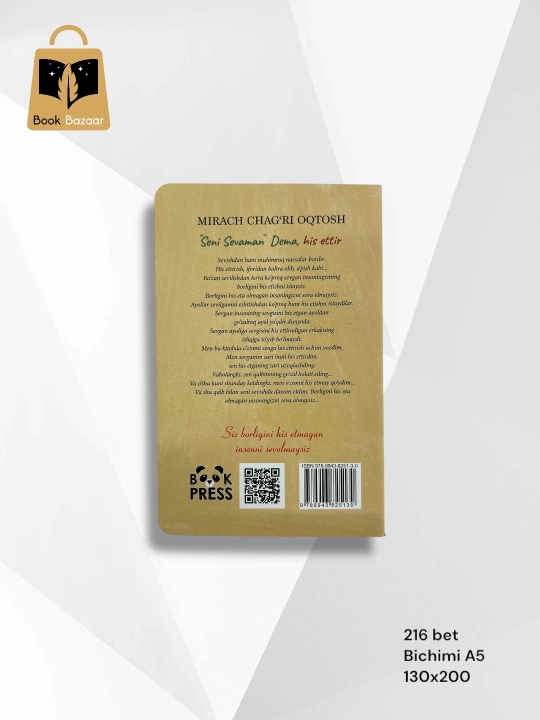 “Seni sevaman dema, His ettir” Mirach Chag‘ri Oqtosh — So‘zlardan kuchliroq tuyg‘ular bor