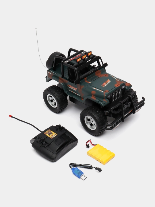 Радиоуправляемый автомобиль Off-Road Extreme Jeep 1:16, со светом и звуком - 