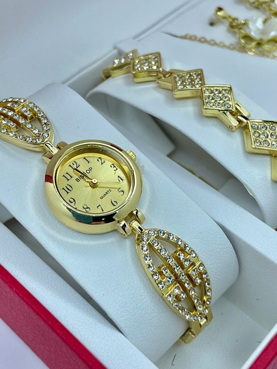 Подарочный набор для женщин, часы и другие аксессуары — LWATCHS-40W0020-ЗОЛОТ