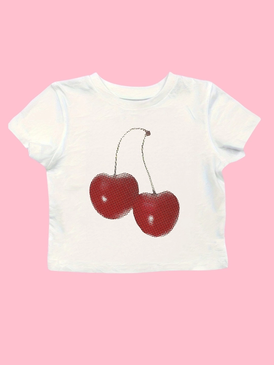 Футболка в стиле baby crop - кроп топ