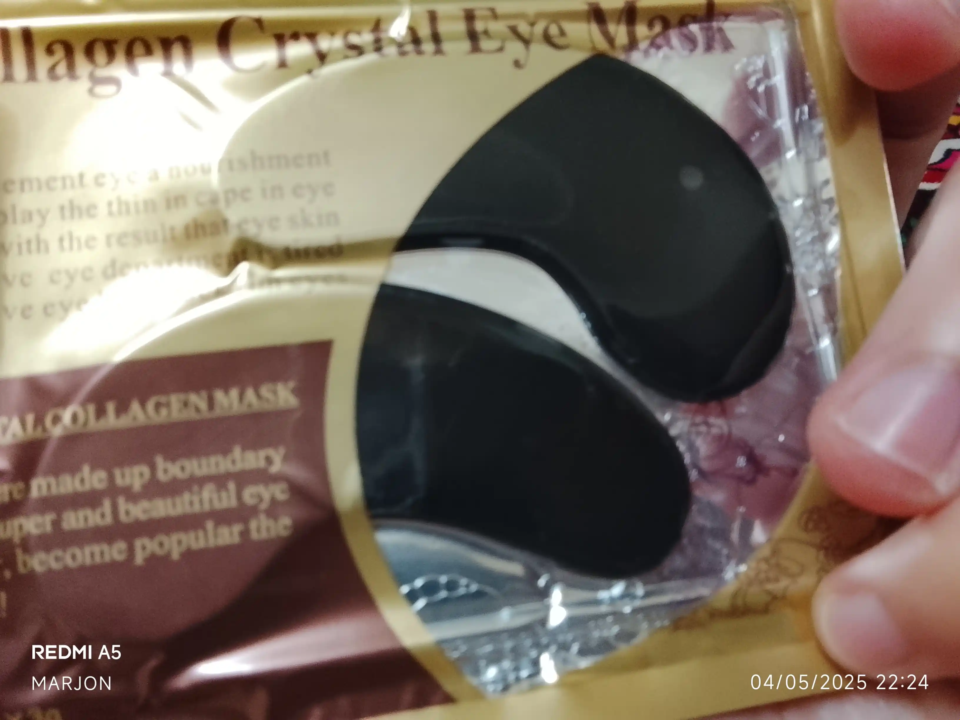 Patchilar ko'z uchun Collagen Crystal Eye Mask gidrogel, kollagen, 2 dona