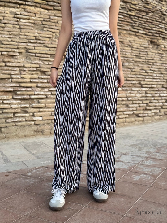 Ayollar kulotlari, keng, palatsso, poplin matosi
