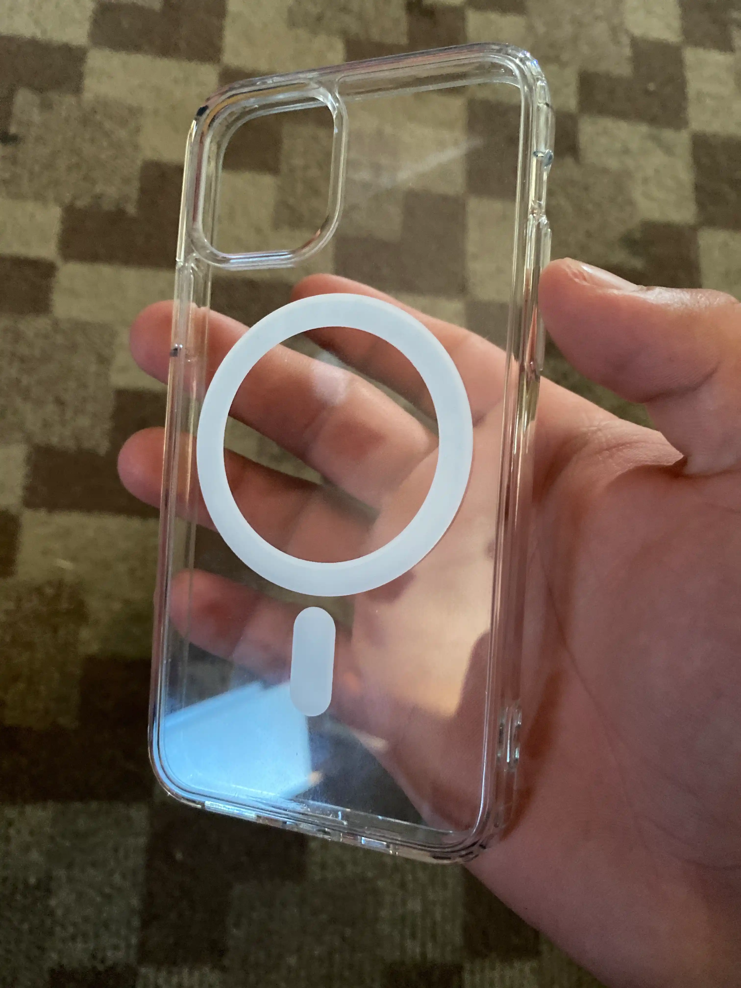 Чехол MagSafe для iPhone X,11, 12, 13, 14, 15, 16, 17 Pro,Max,Plus,Mini,Air прозрачный