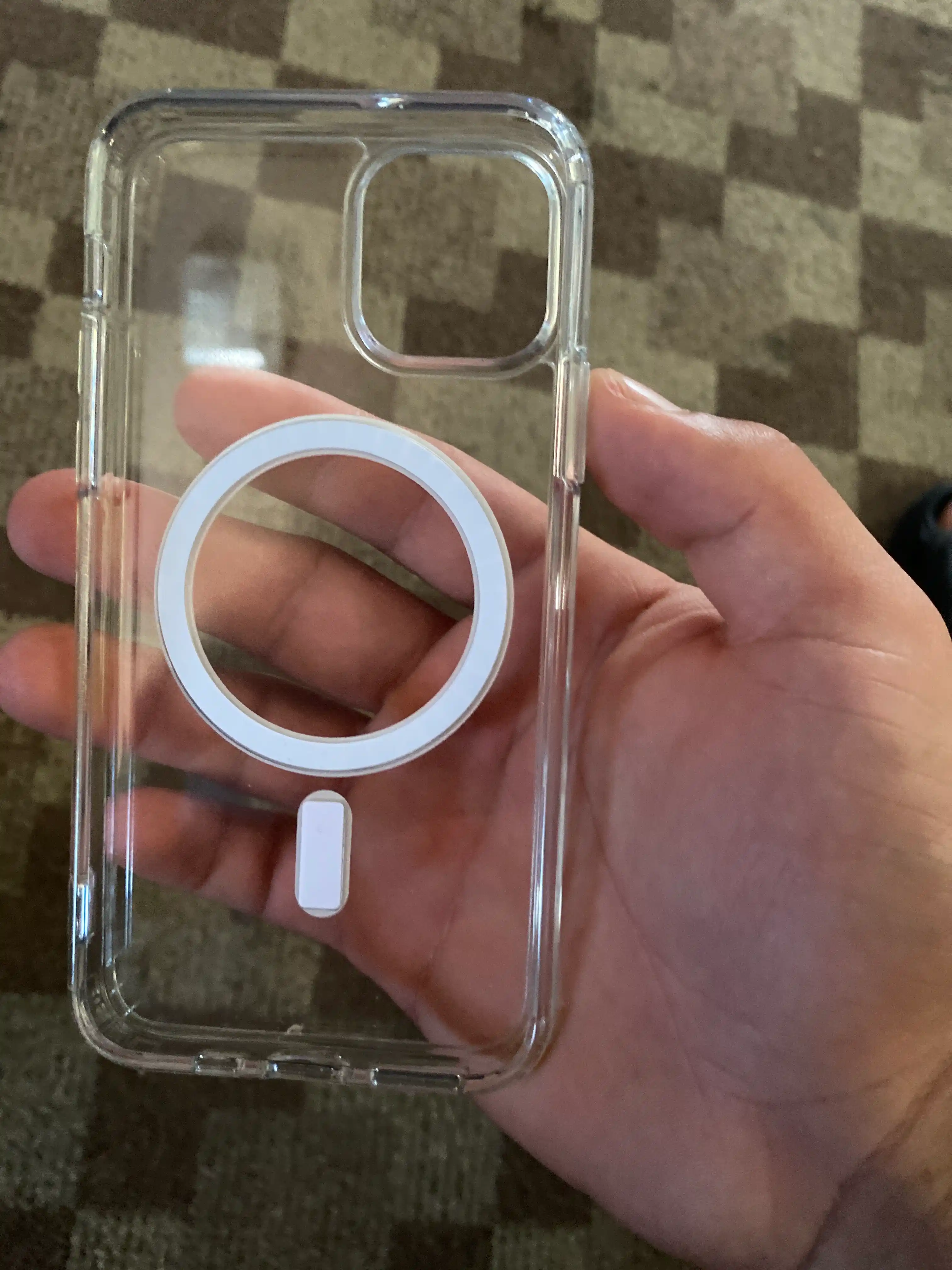 Чехол MagSafe для iPhone X,11, 12, 13, 14, 15, 16, 17 Pro,Max,Plus,Mini,Air прозрачный