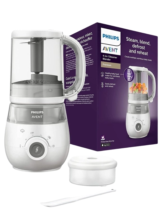 Пароварка-блендер Philips Avent SCF883/02, 4 в 1, 1000 мл, белый, без BPA