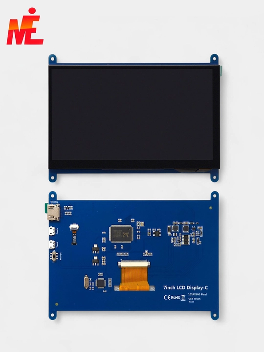7-дюймовый емкостный сенсорный HDMI дисплей (1024×600) для Raspberry Pi 3 B+ - 