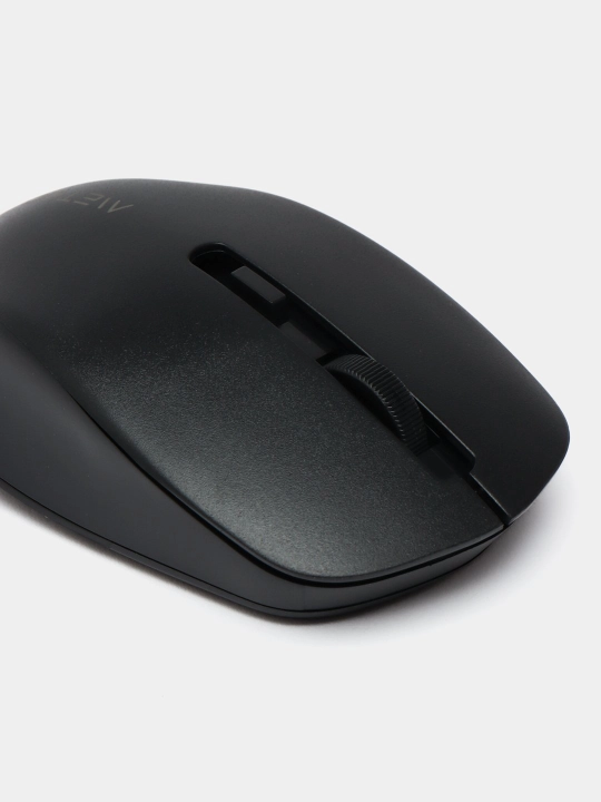 Simsiz bluetooth sichqoncha Metoo 2.4G E0 shovqinsiz, batareyka to'plamda, qora