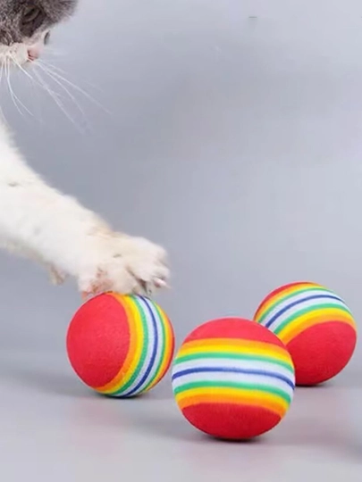 Игрушка для кошек Pet Rainbow Ball, для самостоятельного развлечения