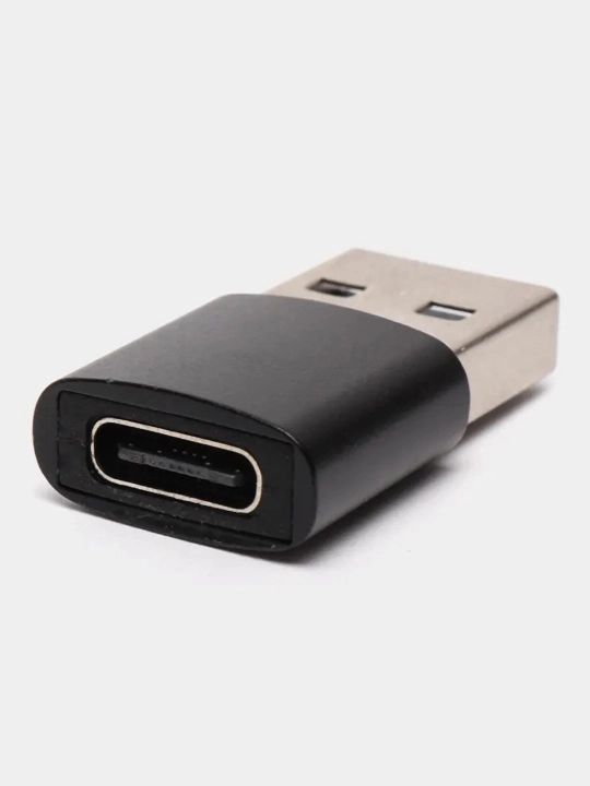 Переходник Type-C на USB адаптер OTG, металлический корпус