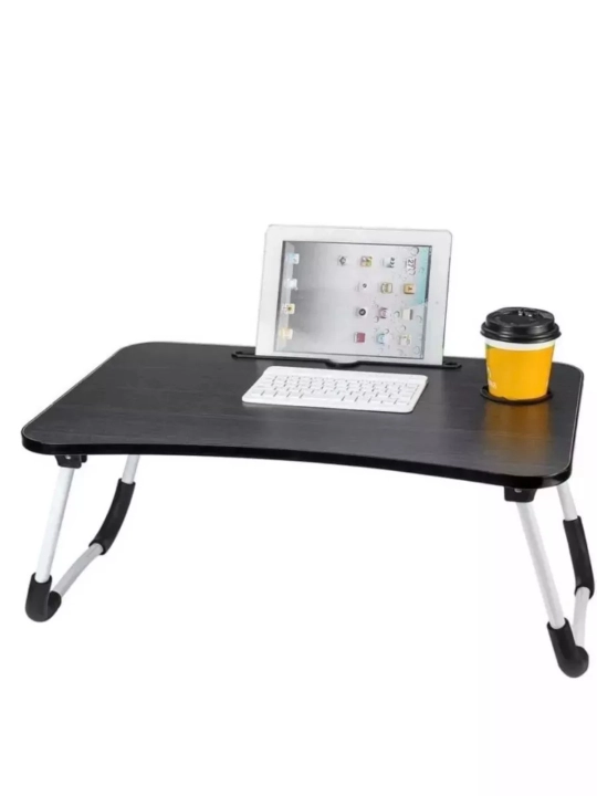 Buklanadigan mini-stolcha 60×40 sm — noutbuk, nonushta va o'qish uchun, MDF
