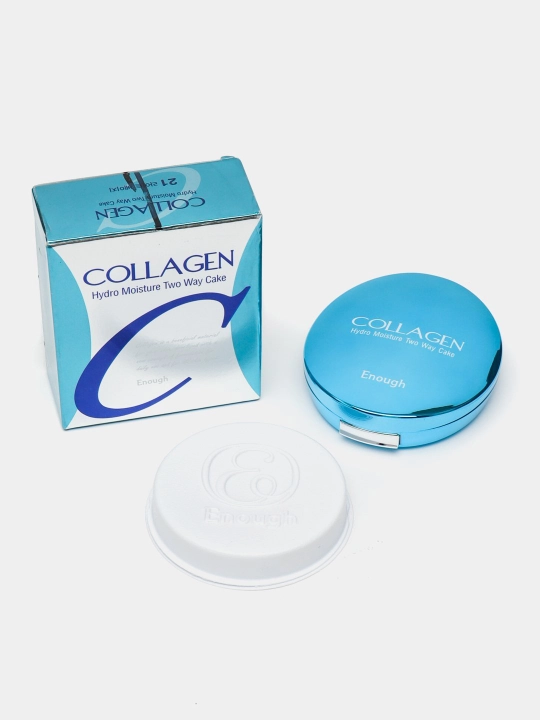 Пудра для лица с коллагеном Collagen, SPF 25+, для всех типов кожи - 