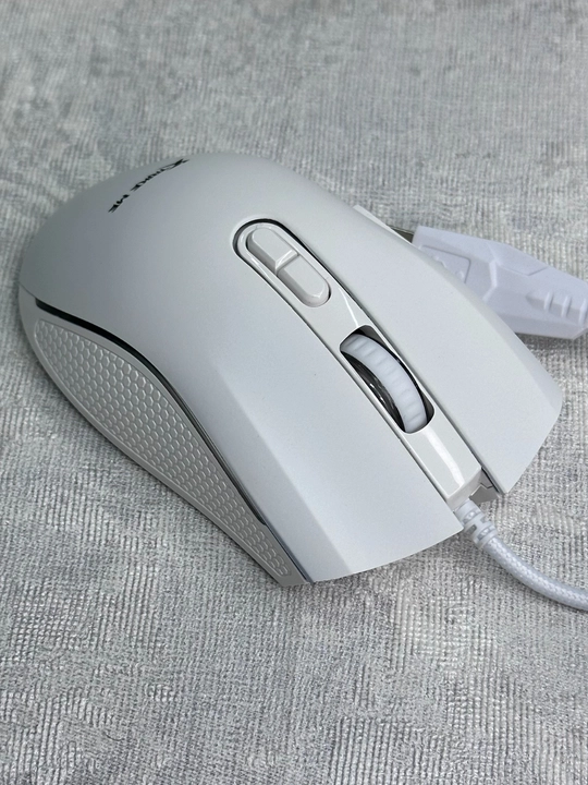 XTRIKE ME GM-314 o‘yin sichqonchasi, 7200 DPI, RGB, 7 tugma, USB, oq rang