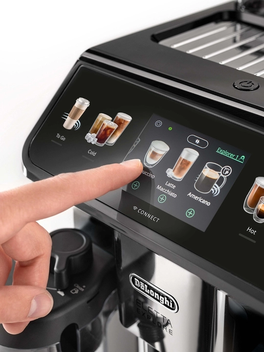 Qahva mashinasi DeLonghi ECAM450.65.G Eletta Explore, avtomatik, 1450 Vt, 19 bar