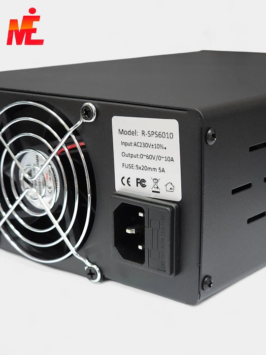 R-SPS6010 laboratoriya sozlanadigan quvvat manbai (0–60 V, 0–10 A)